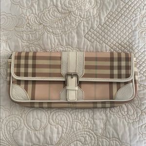 Authentic Burberry Light Pink Clutch